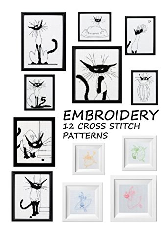 Embroidery 12 cross stitch patterns