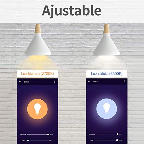 Bombilla-Inteligente-2700K-6500K-Wifi-LED-Bombillas-9W-800LM-Funciona-con-Amazon-Alexa-Echo-Google-Home-Bombilla-blanca-suave-y-blanca-fra-Regulable-No-se-requiere-hub-E27-Anoopsyche-paquete-de-2