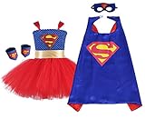 AQTOPS Super Hero Costume Little Girls
