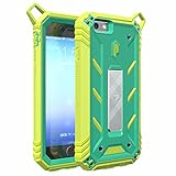 iPhone 6S Case, POETIC Revolution [Premium Rugged] Protective Case with [Landscape Stand Feature] [Shock Absorption & Dust Resistant] for Apple iPhone 6 /iPhone 6S Teal/Citron