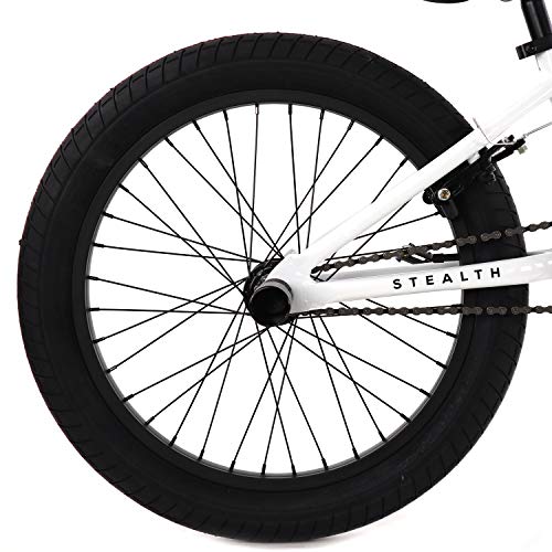 Elite BMX 20" Stealth Bike (Hubs F3/8-R14mm; White) - Thumbnail 3