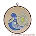 Embroidery Hoop,Woopower Cross Stitch Hoop Ring Embroidery Circle Sewing Kit Frame Craft Photo Frame,Round,Oval,Rectangle,Octagon (Round Diameter:21.8cm/8.58”)