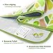 WolfWise 79″x79″ XXL Picnic Blanket Extra Large Fleece Beach Mat with Waterproof Backing Anti Sand, Green Leavesthumb 4