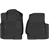 Husky Liners Weatherbeater Floor Mats | Fits 2018-2024 Ford Expedition, 2018-2024 Lincoln Navigator | Front Row, 2-pc Black - 13341