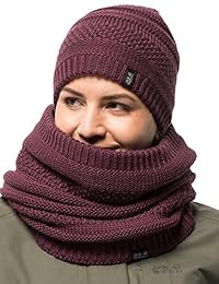 Jack Wolfskin - Gorro de punto para mujer, color blanco