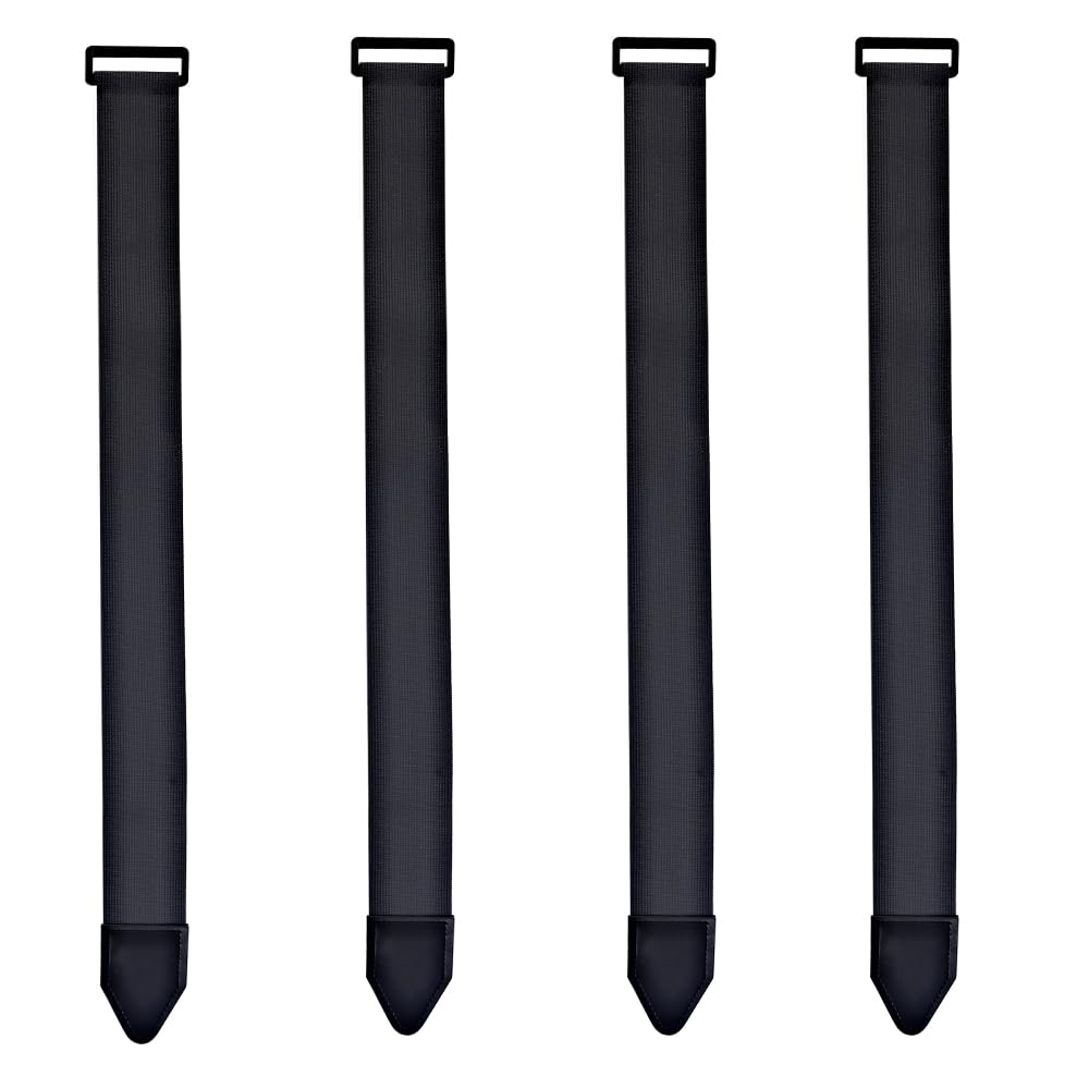 Upbeat Webbing Straps 30 x 5 cm (Pack of 8) | Elastic Webbing Straps with Strap | Multi-Purpose Fastener for Bicycle, Trouser Protection, Luggage, Yoga Mats, Camping, Hoses,