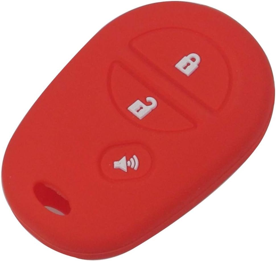 QCYSTBTG For Toyota Sienna/Tundra/Sequoia 3 Buttons Silicone Car Key Shell Case Car-styling