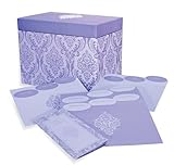 Designer Greetings 711-00005-000 - Deluxe Card Organizer Kit In Decorative Designer Damask Patterned Box Containing Dividers for Month And Type Of Greeting Card And Booklet For Tracking Days To Remember