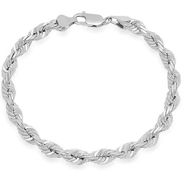 Cadena Lazo De Plata Italiana 925