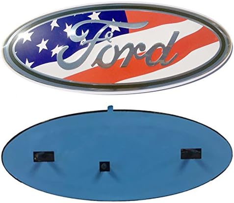 2005-2014 Ford F150 RED WHITE AND BLUE USA Oval 9" X 3.5" Tailgate (Without Camera) Replacement Badge Emblem Medallion Name Plate