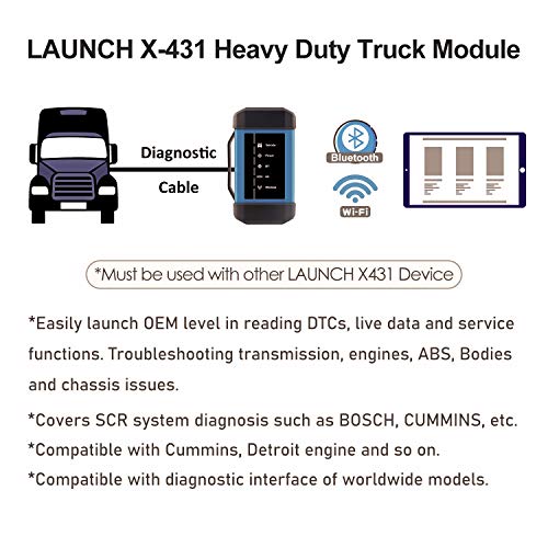 LAUNCH X431 Heavy Duty Truck Diesel Diagnostic Scan Tool ABS SRS OBD2