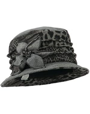 Women's Animal Print Polar Fleece Dressy Hat