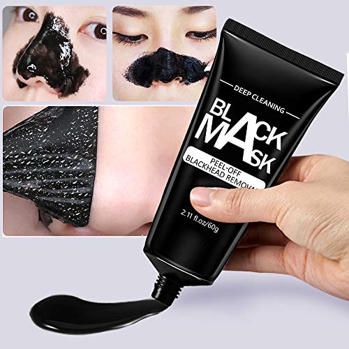 Blackhead Remover Mask Strips Peal off Blackhead Mask Bamboo Activated Charcoal Deep Cleansing Facial Mask for Face and Nose