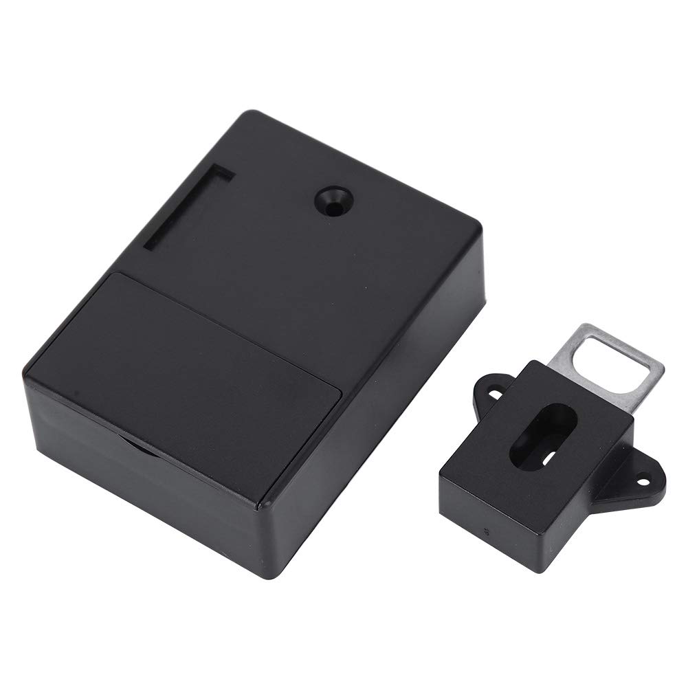 RFID Smart Electronic Cabinet Lock, 125KHz ID Card Unlock Home Security Systems, for Cabinets, Drawers, Lockers (Black)