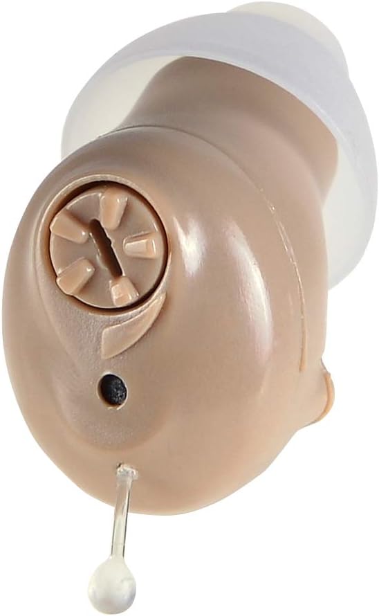 Tiny Size,Beige Color,in-The-Canal (ITC),2-Pack New Digital Hearing Amplifier, Clearly Technology, Interchangeable, Suitable for Men and Women, Trademark: Easyuslife