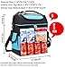 MIER 2 Compartment Cooler Bag Tote Large Insulated Lunch Bag for Picnic, Grocery, Kayak, Car, Travel, Blue