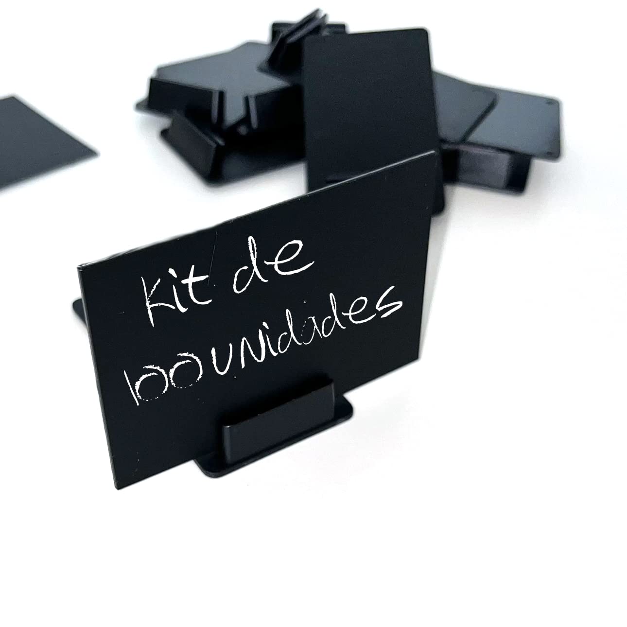 Kit of 100 Price Cards + 100 Black Bases