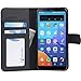 Abacus24-7 LG G6 Case, Folio Wallet with Leather Flip Cover and Stand, Black