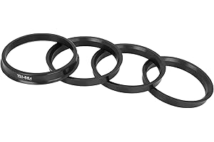 ACROPIX 73.1 to 66.1mm Hub Centric Rings Black - Pack of 4