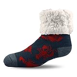 Pudus Classic Slipper Socks, Adult, Lobster Grey