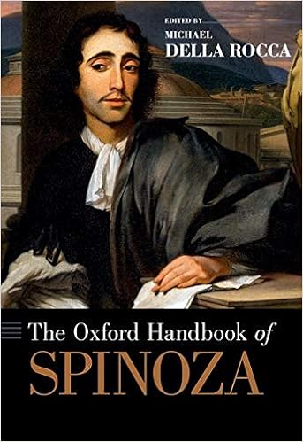 The Oxford Handbook Of Spinoza Oxford Handbooks Della Rocca Michael 9780195335828 Amazon Com Books