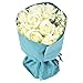 Wuddi Artificial Elegant Soap Real Touch Flower Wedding Bouquets for Mothers’ Day Gifts, Party, Anniversary, Decoration of Office and Coffee House Bouquet ,11 PCS (White)