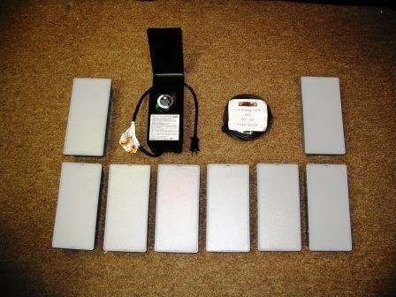 Kerr Lighting 12 vt BC Paver Light - 4 1/2" x 9" for Walk, Patio, Driveway, & Pool Deck Installation , 8 Pack Installation Kit