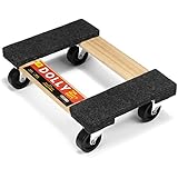 Heavy Duty Moving Dolly 660LB (Maximum 1000LB) Capacity Soft Carpeted Moving Dolly (18'' x 12'' x 5.5'')(660LB)