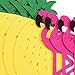 Wcaro Luau Party Supplies Flamingo Party Supplies Hawaiian Decorations Luau Decor Yellow Rose Red Tissue Paper Pom Poms Flamingo Pineapple Banner For Tropical Luau Hawaiian Summer Party Supplies