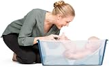Stokke Flexi Bath Newborn Support White Ergonomic Insert for Birth to 8 Months view 5