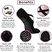 vgs-line Women's Socks with Grips for Yoga Pilates Ballet Barre Dance (Black, Grey, Pink - 3 pack)