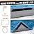 Anti Curling and Anti Slip Rug Gripper - Bonus Phone Sticker Holder - 3M Premium Carpet Gripper Tape - Keeps Your Rug in Place and Makes Corners Flat - 16 pcs Large Size