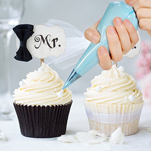 Blue Piping Bags 16-Inch 50 Pack Pastry Bags Icing Bags Frosting Bags Disposable Piping Bags Disposable Pastry Bags Disposable Icing Bags 16 inch Icing Bags 16 Inch Piping Bags 16 inch Pastry Bags - Thumbnail 3