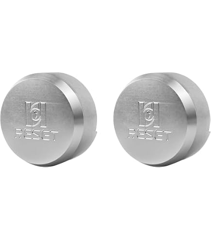 HOX Stainless Steel Puck Lock - Military-Grade Hidden Shackle Padlock, Weatherproof (4 Pack, Keyed Alike)