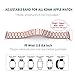 Simpeak Stainless Steel Band Strap Compatible Apple Watch 42mm 44mm Series 1 Series 2 Series 3 Apple Watch 4 - Large/Rose Gold for Women Men