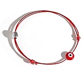Caiyao Evil Eye String Bracelet Red pink black blue Lucky Amulet Mal de ojo Kabbalah Protection Handmade Bracelet Adjustable For Women Men