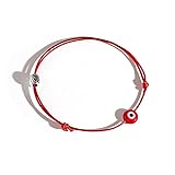 Caiyao Evil Eye String Bracelet Red pink black blue