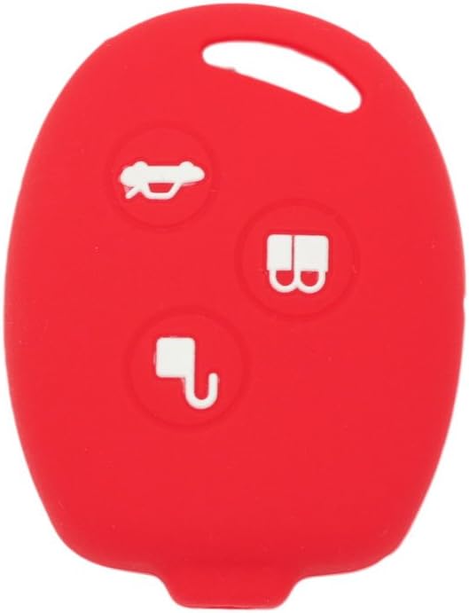 BROVACS Silicone Cover Protector Case Holder Skin Jacket Compatible with FORD 3 Button Remote Key Fob CV2707 Red