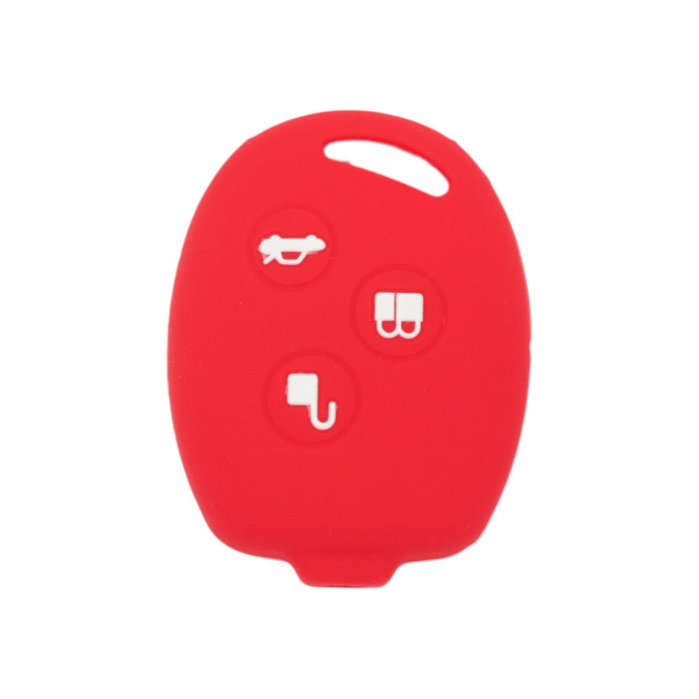BROVACS Silicone Cover Protector Case Holder Skin Jacket Compatible with FORD 3 Button Remote Key Fob CV2707 Red