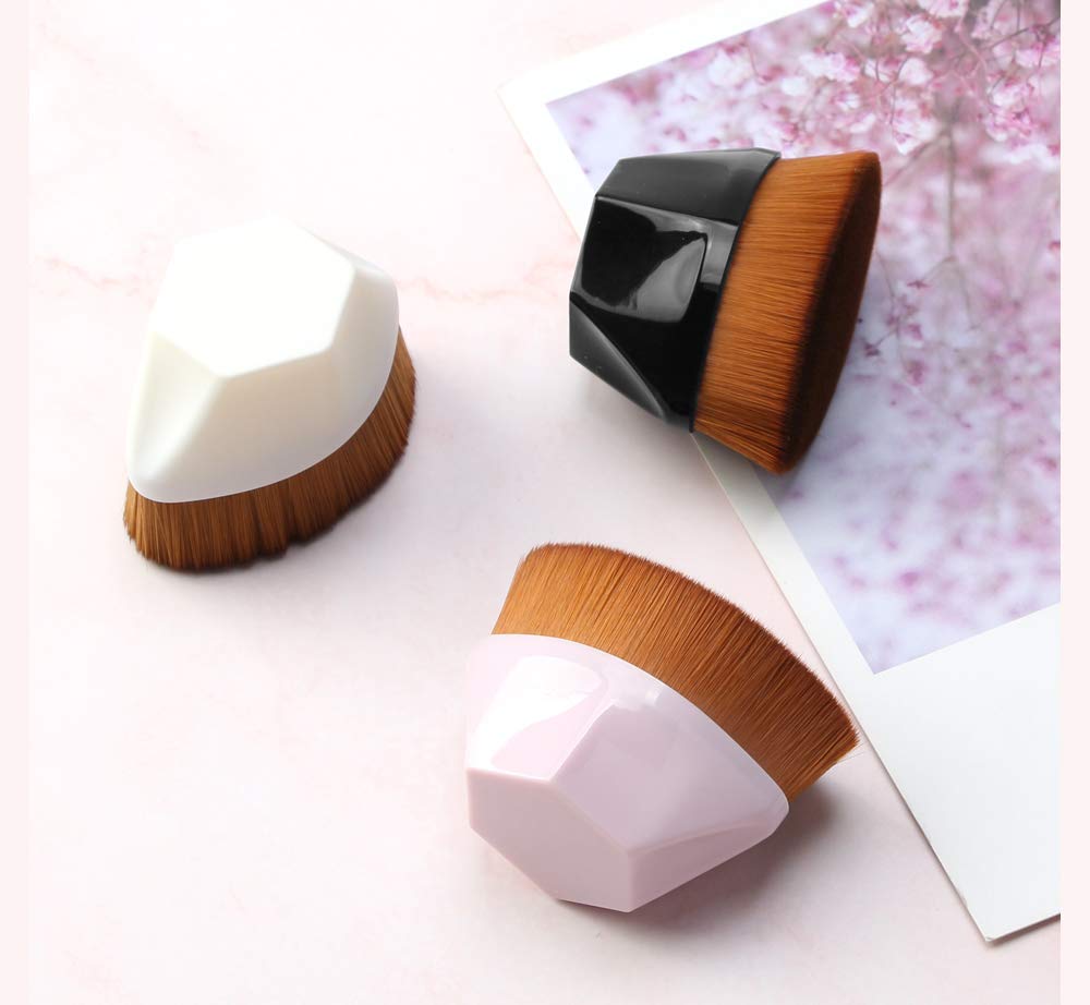 Tenmon Petal-Shaped Foundation Brush, Foundation Makeup Brush, Suitable for Mixed Liquid, Cream or Flawless Powder Cosmetics, Multifunctional Makeup Brush(Pink): Beauty
