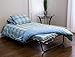 Milliard Super Strong Portable Twin Size Folding Rollaway Bed, with Wooden Slats and Comfortable Foam Mattress