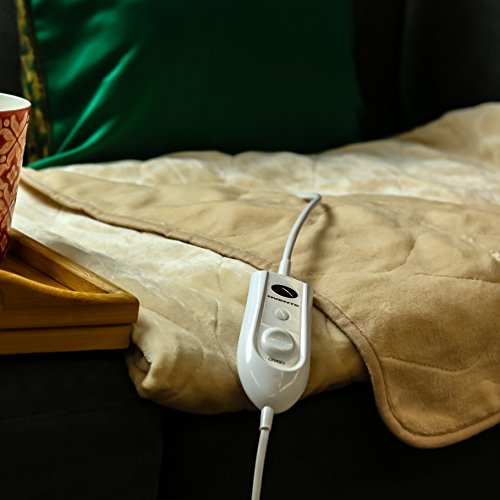 OVENTE Remote Control Electric Blanket 50x60 Inches with Overheat Protection (BL0145BG) - Thumbnail 6