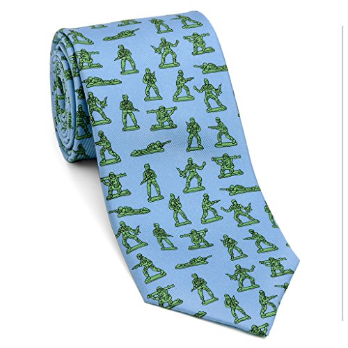 Josh Bach Mens Army Men Silk Necktie, Made in USA