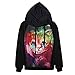 Voglee- Fashion Digital Print Autumn Winter Hooded Sweater