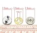 Housweety 20 Sets Silver Tone Magnetic Purse Snap Clasps/Closure Purse Handbag 14mm Dia