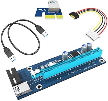 Dedicated Graphics Card PCI-E 1X To 16X Riser Card 164P With 4 Pin To SATA Power Supply USB 3.0 Cable (4pin)