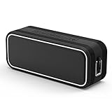 40W Portable Bluetooth Speaker,EC Technology HiFi Dual-Driver Wireless Speaker with IPX7 Waterproof, 13-Hour Playtime Stereo Pairing & Deep Bass for Outdoor,Home,Travel,Hiking,Camping,Beach-Black