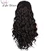 Life Diaries 250% Density Fashion Long Natural Wave 10% Human Hair+90% Heat Resistant Fiber Glueless Lace Front Synthetic Wig For Women(20