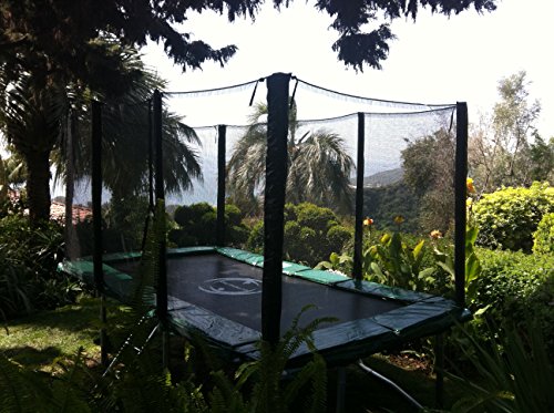 Happy Trampoline - Galactic Xtreme Gymnastic Rectangle Trampoline with Net Enclosure - High Performance & Safety Features Commercial Grade I Life-time warranty, 550 lbs Jumping Capacity, 8 X 14 Ft - Thumbnail 6
