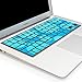 Kuzy - Circles Aqua/Blue Keyboard Silicone Cover Skin for Macbook / Macbook Pro 13, 15, 17 inches Aluminum Unibody